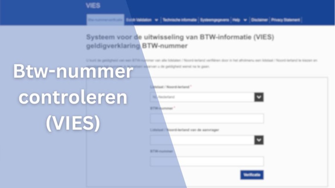 Btw-nummer controleren met VIES