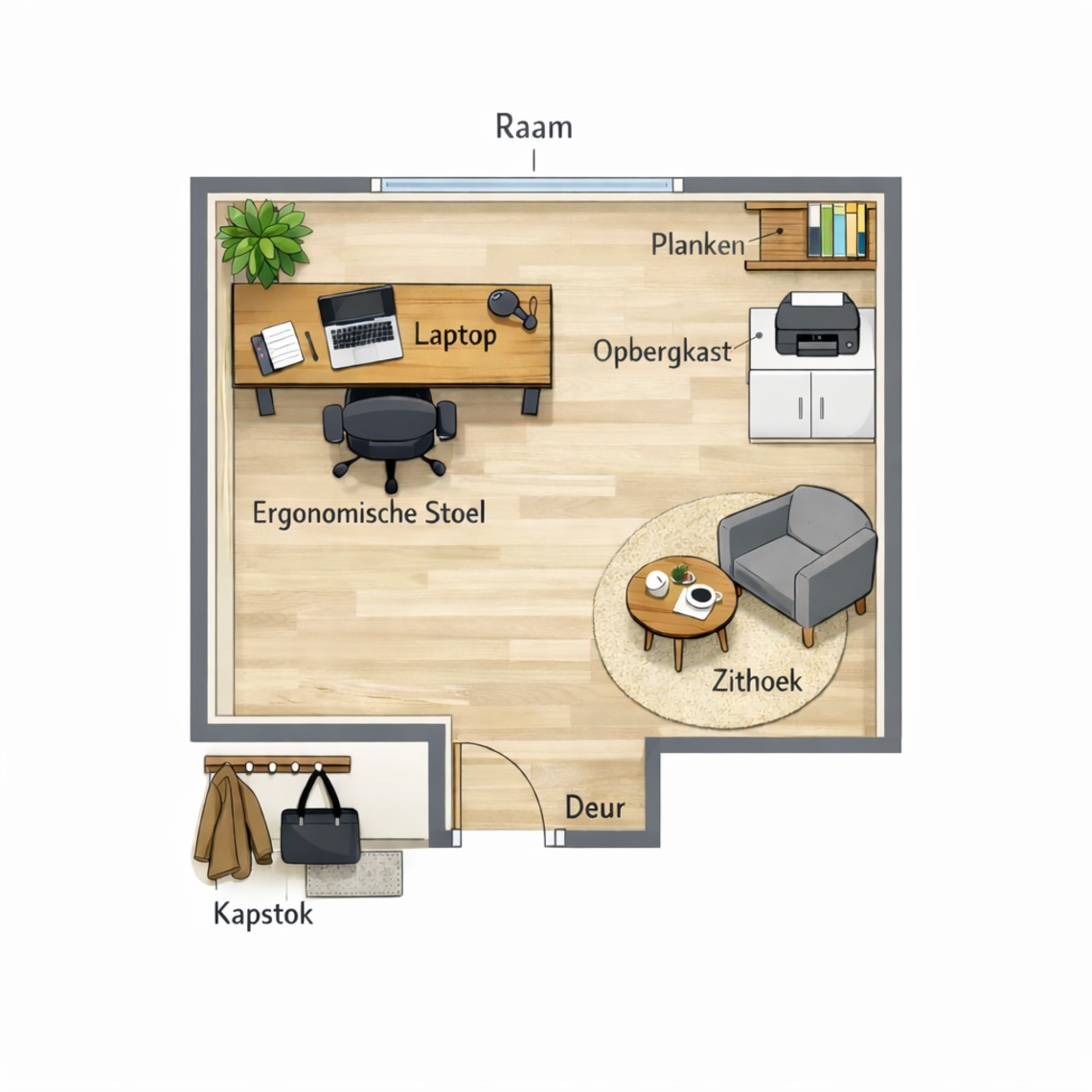 kantoor inrichten