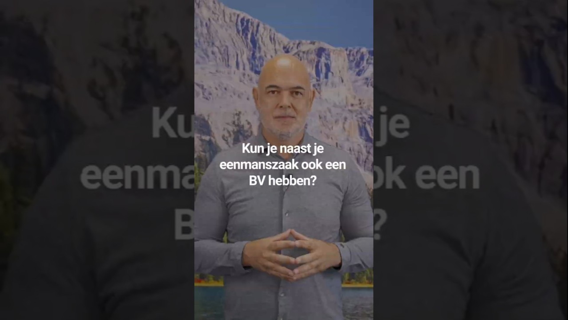 kun je naast je eenmanszaak ook een bv hebben